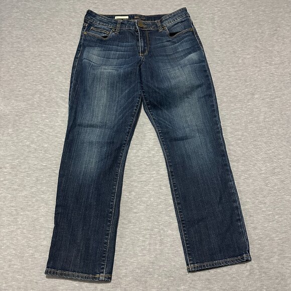 Kut from the Kloth Jeans Womens Sz 6 (30x26) Reese Ankle Straight Leg Mid rise - Picture 1 of 15